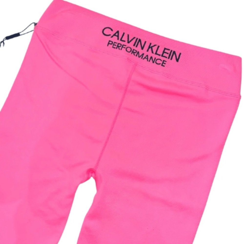 Calvin Klein | Hot Pink Ribbed Biker Short NEW - Picture 2 of 13